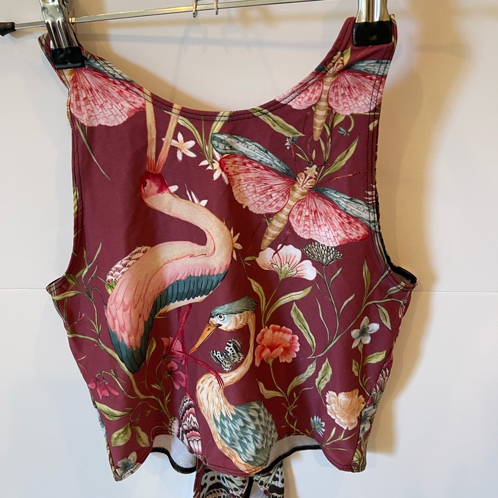 Reversible Knot Top in Pretty In Pink by Yoga Democracy - Size Small